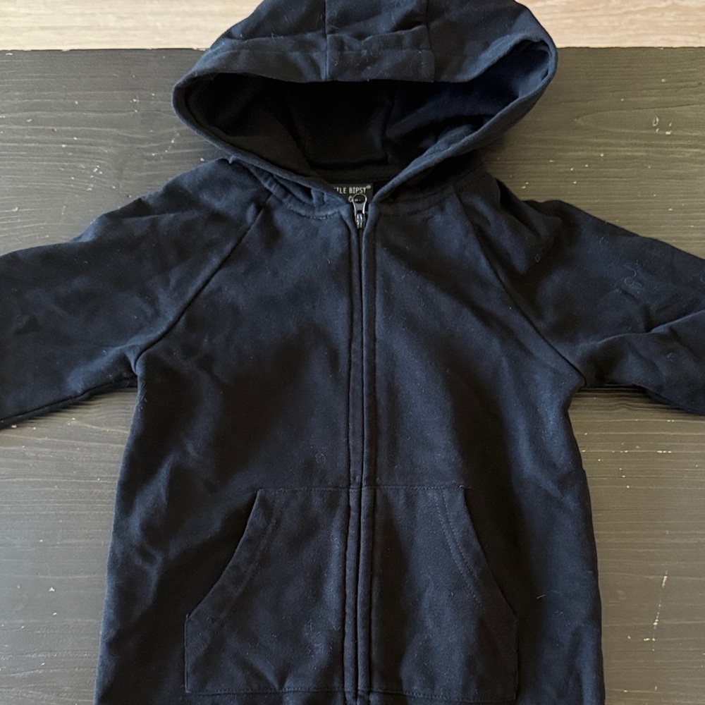 Little Bipsy Black Hooded Kids onesie - Picture 5 of 6